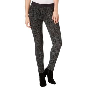 Rachel Roy Black Jacquard Leggings